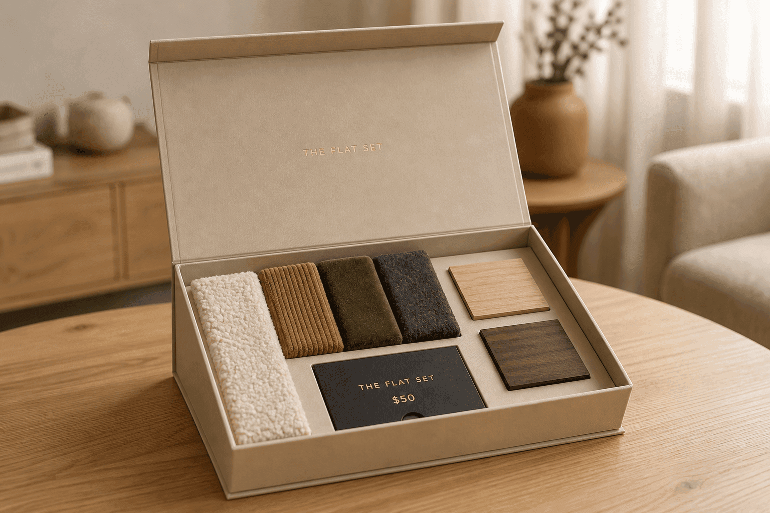 The Flat Set curated swatch box